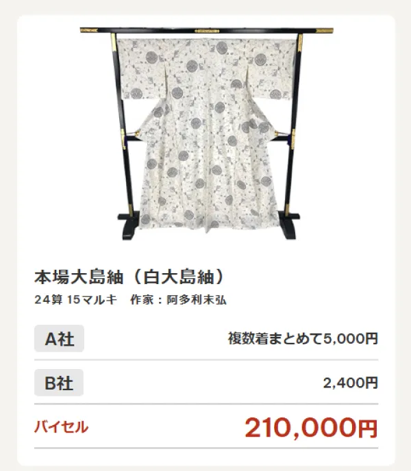 着物の高価買取ならバイセル